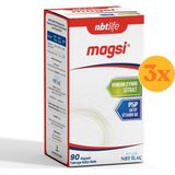 Nbt Life Magsi - Magnezyum Sitrat ve Vitamin B6 (P5P) - 90 Kapsül - 3 Adet (Toplam 270 Kapsül) - Dezenfektan Hediyeli