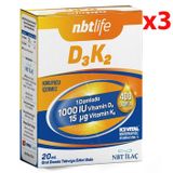 Nbt Life Vitamin D3 K2 3x20 ml Damla