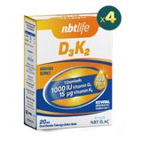 Nbt Life Vitamin D3 K2 4x20 ml Damla