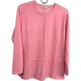 N&C Collection N&c Kazak Görünümünde Çok Yumuşak Günlük Anne BLUZU-Pembe-3058
