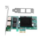 NC Dual Port Gigabit Network for Intel 82575EB Chip,Dual 2 RJ45 Port LAN Gigabit Ethernet Network Card Adapter PCI-E 1000M,for Windows Other Mainstream Systems.