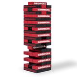 NCAA College Masa Üstü Stackers Block Game by Wild Sports - Üniversite Futbol Taraftarı, Yurt Oyunu, Dinlenme Odası, Bagaj Kapağı için Mükemmel Hediye