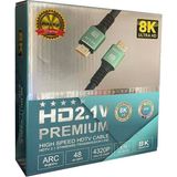 Ncpline 10 Metre 8k HDMI Kablo 2.1V 7680X4320 Televizyon Bilgisayar Uydu Cihazı Uyumlu