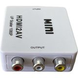 Ncpline 1080P HDMI Uyumlu - 3.5mm Ses Kablosu ile Rca Av Kompozit Adaptör Dönüştürücüsü VGA2AV / Cvbs Audio'dan Pc'ye Hdtv Dönüştürücü