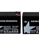 NCPLİNE 2 ADET 12 VOLT 7 AMPER AKÜ PİLSAN UYUMLU TRAKTÖR AKÜLÜ ARABA UYUMLU Akülü Atv Araba 12 Volt