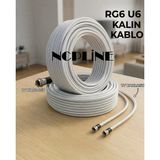Ncpline 25 Metre Hazır Uç Yapılı Tak Çalıştır Uydu Anten Cihaz Lnb Arası Kablo