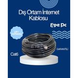 Ncpline 60 Metre Cat6 Dış Mekan Internet Ethernet Kablo RJ45 Utp Patch Yüksek Hız 2 Katmanlı (Test Edilmiş)Ev Içi Ağ Düzeni, Oyun Konsolu, Medya Cihazları