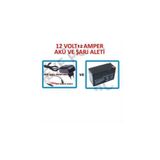 Ncpline Akülü Araç Için 12V 12AH 12 Volt 12 Amper Akü 12 Volt Şarj Cihazı Adaptör Maşalı Kablo