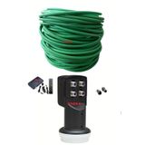 NcpLine Hd Uydu Cihazı 40 Metre Dış Ortam Yeşil Uydu Anten Kablo+4 Lü Lnb +f Konnektör Hediyeli