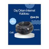 NcpLine N106 50 Metre Internet Kablosu/utp Cat6 Iki Kat Korumalı/iç Dış Mekan/50 M Ethernet Kablosu