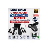 Ncpline Next Uyumlu Mini HDMI Uydu Alıcısı Tkgs Uyumlu Full Hd ve Tüplü Tvde Kullanmak Için Scart Çevirici Set