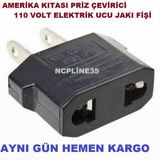 Ncpline Seyahat Adaptörü Amerikan Jak Priz Elektrik Ucu Çevirici 110 Volt