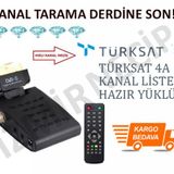 Ncplıne Turksat 4A Hazır Yuklu Sıralı Bocek Mını Uydu Alıcısı