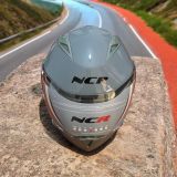Ncr-158 Çene Açılır Gözlüklü E-ce Belgeli Kask Açık Gri