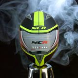 Ncr-158 Çene Açılır Gözlüklü E-Ce Belgeli Kask Sarı Grafık