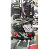 Ncr 166 E Çene Açılır Kırmızı - Gri Kask