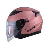 Ncr 708 Yarım Yazlık Kask Rose Gold Güneş Vizörlü (Gül Kurusu) - Gülkurusu