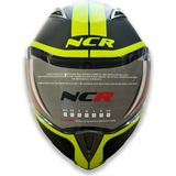 Ncr Çene Açılır Kask Action 13007 - M - Mat Siyah - Neon Yeşil