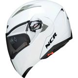 NCR Çene Açılır Kask Vizörlü Beyaz M Beden Ece Belgeli
