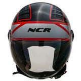 Ncr Kask Çenesiz 230 Ece 22/06 Belgeli Kırmızı Grafik