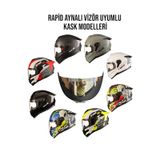 Ncr Rapid Kask Aynalı Vizör Camı Standart