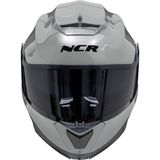 NCR Stars Çene Açılır Siyah Vizörlü Nardo Gri Kask (Ece Belgeli) - M