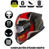 Ncr Vega Çene Açılır Kask (Ece-06) - Parlak Kırmızı