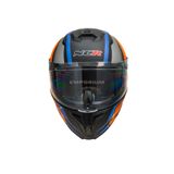 Ncr Vega Çene Açılır Kask (Ece-06) - Turuncu - Mavi