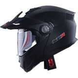 NCR X-Cross Mat Siyah Çene Açılır Kask Mat Siyah (Ece 22.06) - XL