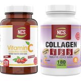 Ncs 180 Tablet Hidrolize Collagen Tip 1-2-3 Glutatyon Vitamin C 1000 Mg Beta Glukan 120 Tablet
