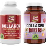 Ncs 300 Tablet Hidrolize Collagen () Type (Tip) 1-2-3 Hyaluronic Acid Vitamin C Glutatyon & Hidrolize Collagen () Type (Tip) 1-2-3 Hyaluronic Acid Vitamin C Glutatyon