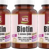 Ncs Biotin 3 Kutu 360 Tablet L Sistein Çinko Folik Asit Vitamin B12