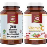 Ncs Çinko Bisglisinat & Bakır Selenium 180 & C Vitamini 1000 Mg 120 Tablet Beta Glucan Zinc Rose Hips