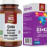 Ncs Çinko Bisglisinat & Bakır Selenium 180 Tablet+Vitamin D3 K2 20 Ml