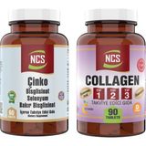 Ncs Çinko Bisglisinat Bakır Selenyum 60 Tablet + Collagen Tip 1-2-3 Glutatyon Vitamin C 90 Tablet