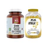 Ncs Çinko Bisglisinat Selenyum 180 Tablet + Flx Omega 3-6-9 90 Kapsül