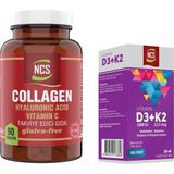 Ncs Collagen 1000 Mg Hidrolize Hyaluronic Acid Vitamin C 90 Tablet & Ncs Vitamin D3 + K2 Damla 20 ml