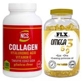 Ncs Collagen C Vitamini 180 Tablet & Flx Omega 3-6-9 90 Tablet