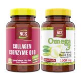 Ncs Collagen Coenzyme Q10 Biotin Selenium 30 Tablet + Omega 3 Limon Aromalı 1000 mg 60 Kapsül Balık Yağı
