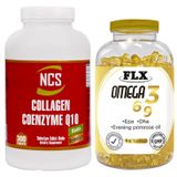 Ncs Collagen Coenzyme Q10 Biotin Selenium 300 Tablet + Flx Omega 3-6-9 90 Kapsül Balık Yağı