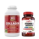 Ncs Collagen Hyaluronic Acid 300 Tablet + Nevfix Vitamin C Quercetin 120 Tablet