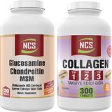 Ncs Collagen TIP-1-2-3-300 Tablet Glucosamine Chondroitin Msm 300 Tablet