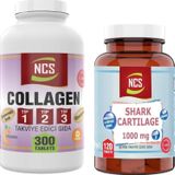 Ncs Collagen Tip 1-2-3 300 Tablet + Shark Cartilage 1000 mg 120 Tablet