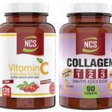 Ncs Collagen Tip 1-2-3 Glutatyon Vitamin C D 90 Tablet + Vitamin C Kuşburnu Ekstresi 120 Tablet
