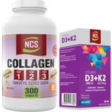 Ncs Collagen Tip 1-2-3 Hyaluronic Acid Vitamin C 300 Tablet + Vitamin D3 K2 20 ml Damla