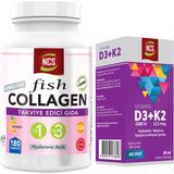 Ncs Collagen Tip 1-3 Balık Kollajen Cla Biotin 180 Tablet+Vitamin D3-K2