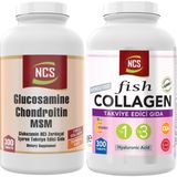 Ncs Collagen Tip 1-3 Balık Kollajen Cla Biotin 300 Tablet+Glucosamine Chondroitin Msm 300 Tablet