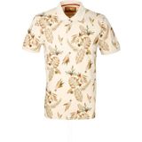 Ncs Erkek Bej Baskılı Slim Fit Dar Kesim Polo Yaka %100 Pamuk T-Shirt Ncs Jeans 1178 - Ekru