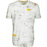 NCS Erkek Beyaz Bisiklet Yaka Baskılı Slim Fit %100 Pamuk T-shirt Jeans 1953