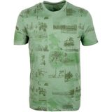 Ncs Erkek Çağla Slim Fit Baskılı Bisiklet Yaka %100 Pamuk T-Shirt 1983 - Çağla Yeşili